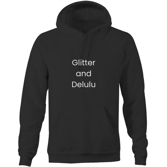 Pocket Hoodie - Glitter and Delulu